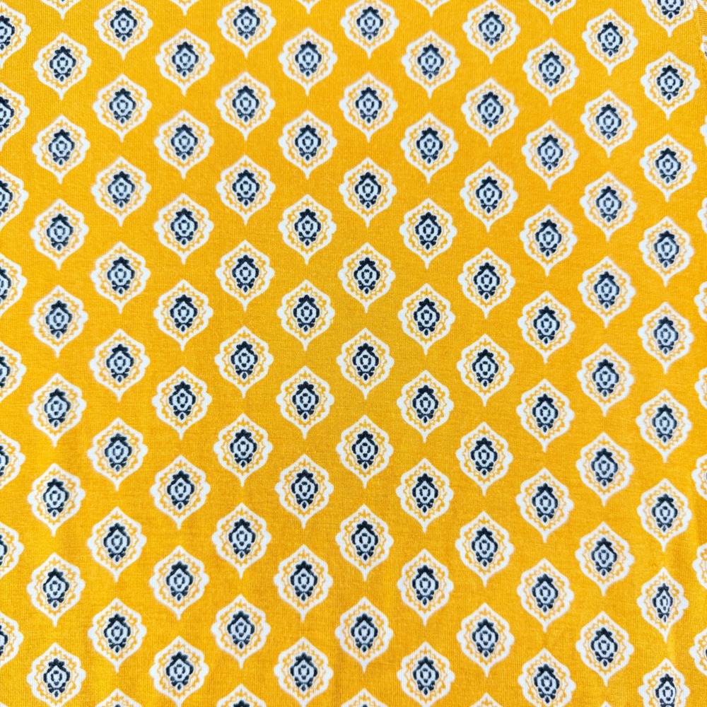 Maeve Anthropologie Plus 2X Yellow Palais Geometric Swing Asymmetrical Dress - Picture 5 of 12